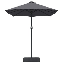 Parasol de jardin Anthracite 385 x 209 x 244 cm tissu 