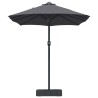Parasol de jardin Anthracite 385 x 209 x 244 cm tissu 