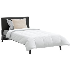 Couette avec oreiller 2 pcs Blanc 140 x 200 cm Bas 
