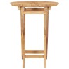 Table pliable de jardin Ø 60 cm Bois de teck solide 