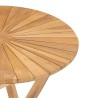 Table pliable de jardin Ø 60 cm Bois de teck solide 