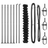Jeu de Poteaux de Clôture Argent 10 x 1.4 m Acier galvanisé 
