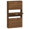 Armoire à chaussures Chêne marron 59x17x108cm Bois d'ingénierie 