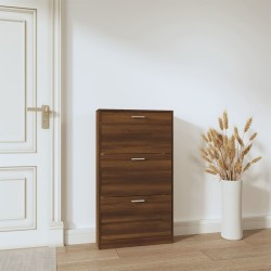 Armoire à chaussures Chêne marron 59x17x108cm Bois d'ingénierie 