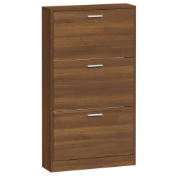 Armoire à chaussures Chêne marron 59x17x108cm Bois d'ingénierie 