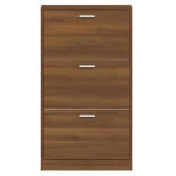 Armoire à chaussures Chêne marron 59x17x108cm Bois d'ingénierie 