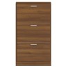 Armoire à chaussures Chêne marron 59x17x108cm Bois d'ingénierie 