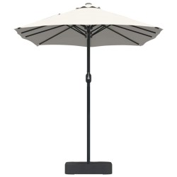Parasol de jardin Couleur sable 385 x 209 x 244 cm tissu 