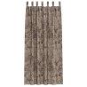 Rideaux en velours 2 pièces avec œillets cappuccino 245x140 cm 