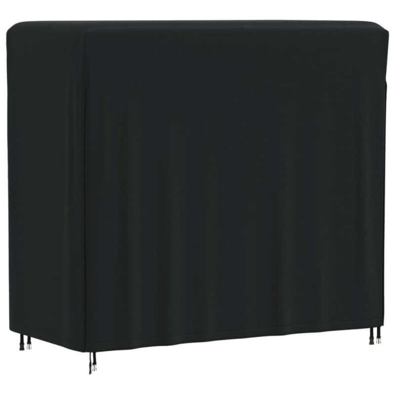 Housse pour portant de bois de chauffage noir 122x61x106 cm 