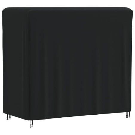 Housse pour portant de bois de chauffage noir 122x61x106 cm 