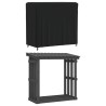 Housse pour portant de bois de chauffage noir 122x61x106 cm 