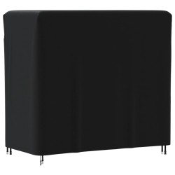 Housse pour portant de bois de chauffage noir 122x61x106 cm 