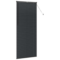 Store de Fenêtre avec des rideaux Autre Noir 90 x 220 cm Aluminium 