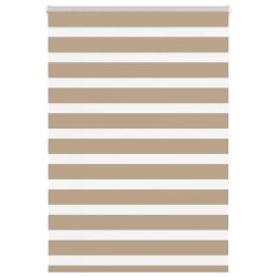 Store zèbre marron sable largeur du tissu 105,9 cm polyester 