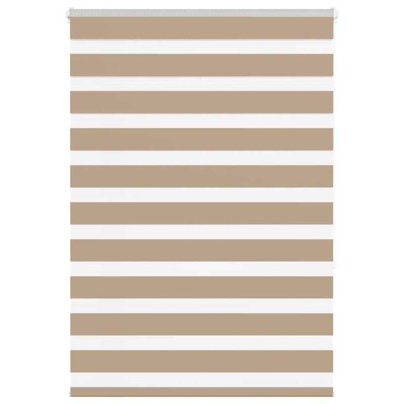Store zèbre marron sable largeur du tissu 105,9 cm polyester 