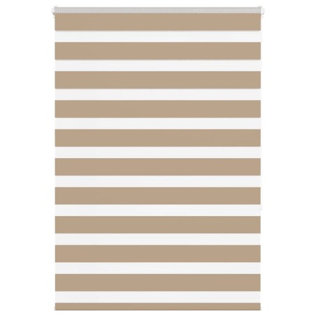 Store zèbre marron sable largeur du tissu 105,9 cm polyester 