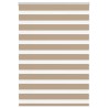 Store zèbre marron sable largeur du tissu 105,9 cm polyester 
