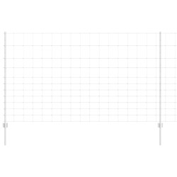 Poteaux de Clôture 22 pcs U-Channel 140 cm Acier Galvanisé 