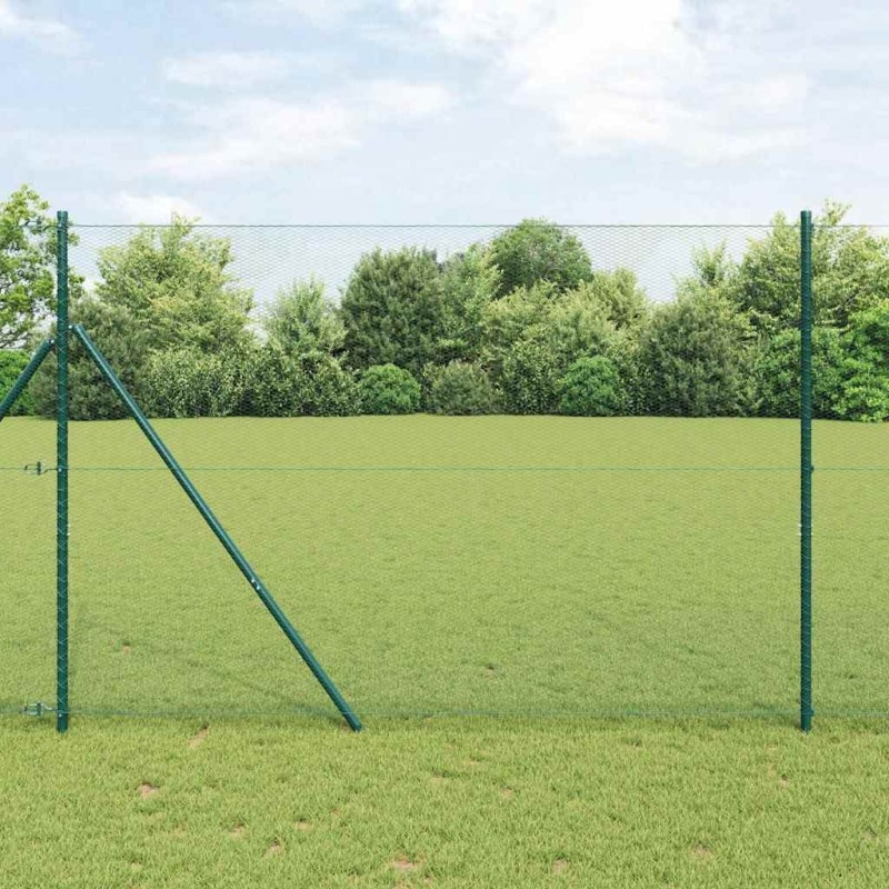 Clôture hexagonale Vert 1.5 x 50 m Acier 