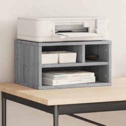 Support d'imprimante sonoma gris 40x32x22,5cm bois d'ingénierie 