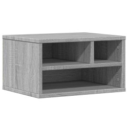 Support d'imprimante sonoma gris 40x32x22,5cm bois d'ingénierie 