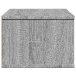 Support d'imprimante sonoma gris 40x32x22,5cm bois d'ingénierie 