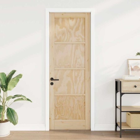 Porte Intérieure 'ORKDAL'73,5x211x4 cm en Bois Massif de Pin 