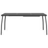 Table de jardin anthracite 165x80x72 cm Treillis d'acier 