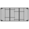 Table de jardin anthracite 165x80x72 cm Treillis d'acier 
