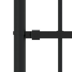 Clôture de jardin avec sommet de lance Noir 165 cm 