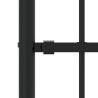 Clôture de jardin avec sommet de lance Noir 165 cm 