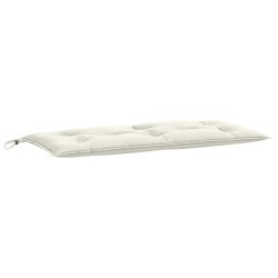 Coussin de banc de jardin crème mélangé 100x50x7 cm tissu 