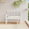 Coussin de banc de jardin crème mélangé 100x50x7 cm tissu 