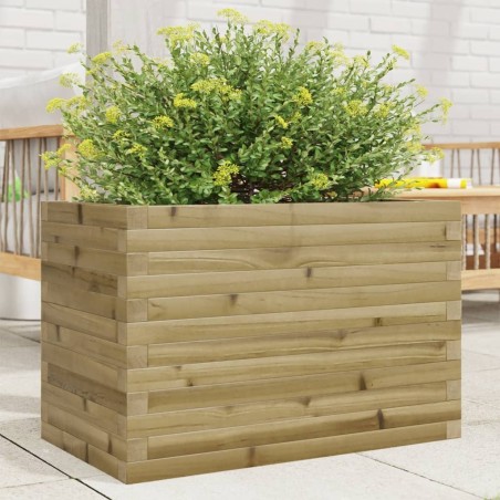 Jardinière 70x40x46 cm bois de pin imprégné 