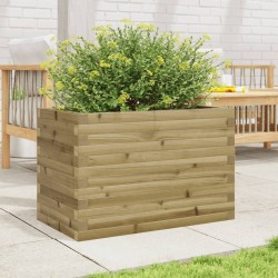Jardinière 70x40x46 cm bois de pin imprégné 