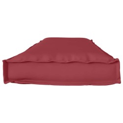 Coussin de palette pour banc Rouge Vin 140x40x8 cm en tissu Oxford 
