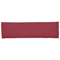 Coussin de palette pour banc Rouge Vin 140x40x8 cm en tissu Oxford 