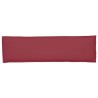 Coussin de palette pour banc Rouge Vin 140x40x8 cm en tissu Oxford 