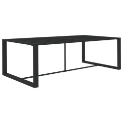 Table à dîner d'extérieur Anthracite 120x60x66 cm Aluminium 
