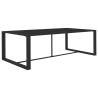 Table à dîner d'extérieur Anthracite 120x60x66 cm Aluminium 