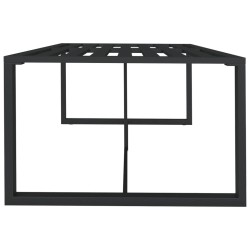 Table à dîner d'extérieur Anthracite 120x60x66 cm Aluminium 