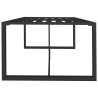 Table à dîner d'extérieur Anthracite 120x60x66 cm Aluminium 