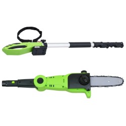 Scie à perche sans fil avec bloc-piles 20V 1500 mAh Li-ion 