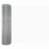 Set de poteaux de clôture Ensemble de 2 Acier galvanisé 25 x 0.5 m 