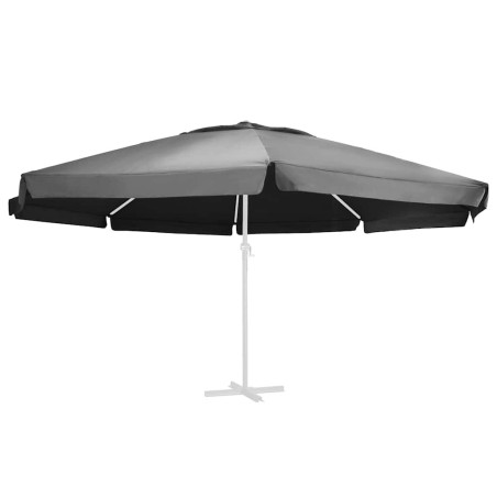 Tissu de remplacement pour parasol d'extérieur Anthracite 610cm 