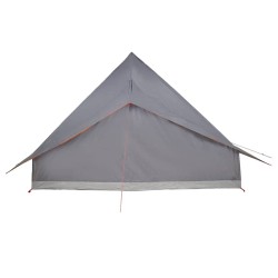 Tente familiale Tipi grise et orange étanche pour 10 personnes 