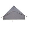Tente familiale Tipi grise et orange étanche pour 10 personnes 