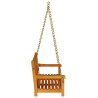 Banc swing de jardin 2 places 110x56x58 cm en bois massif d'acacia 