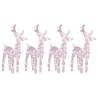 Rennes de Noël 4 pcs 160 LED Blanc chaud Acrylique 